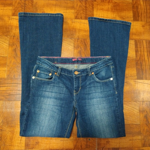 2012 Levi's Skinny Flare Girls Blue Jeans 16 Regular - Picture 1 of 7